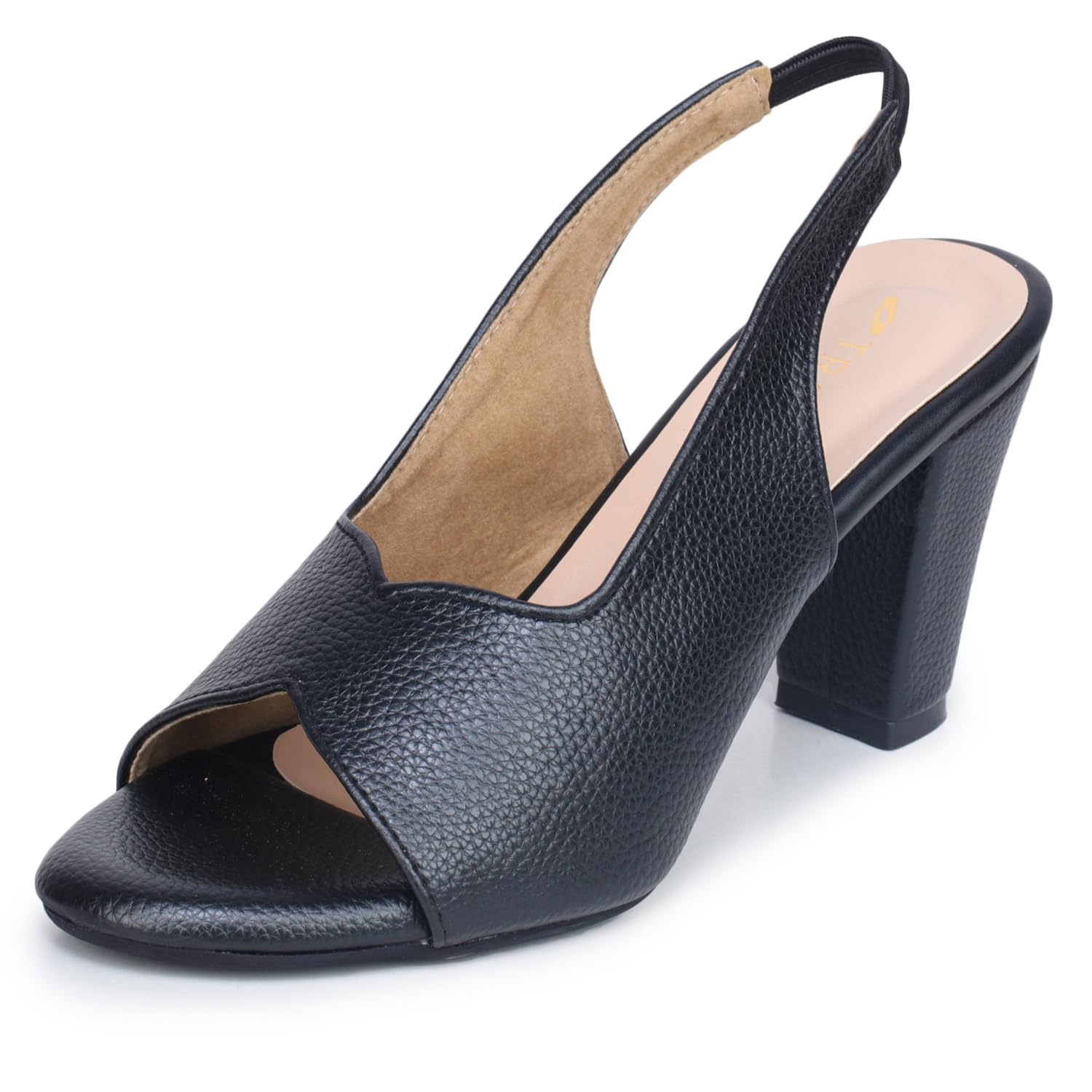 TRASE Ankle Strap Pointed Toe Block Heel Pumps Sandals For Women| Fashionable Sandals, Office, Party and Formal Occasions | Light weight, Soft Footbed, Comfortable & Stylish – (47067)