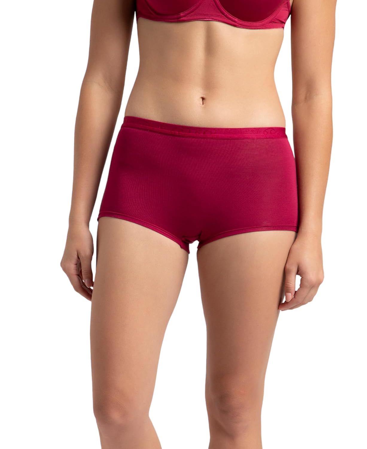 Jockey 1810 Women’s Full Coverage Micro Modal Elastane Stretch Boy Shorts with StayFresh Treatment