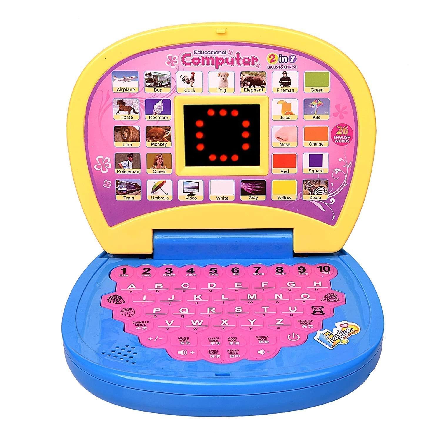 Gooyo 2011A Battery Operated Educational Learning Laptop Toy with LED Display and Music Effect | Babies/Girls/Boys/Toddlers | Blue Color, Power Source: 3xAA Battery (Not Included) Gooyo 2011A Battery Operated Educational Learning Laptop Toy with LED Display and Music Effect | Babies/Girls/Boys/Toddlers | Blue Color, Power Source: 3xAA Battery (Not Included)