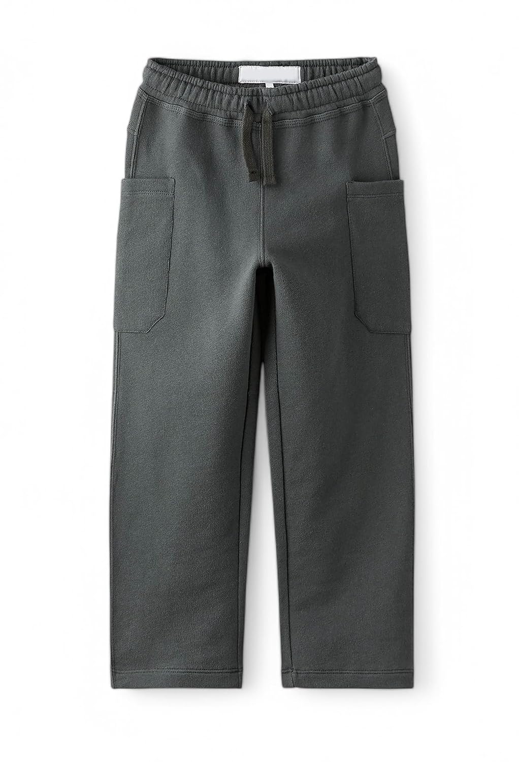 Alan Jones Clothing Boys Regular Mid Rise Solid Plush Pants with Pockets
