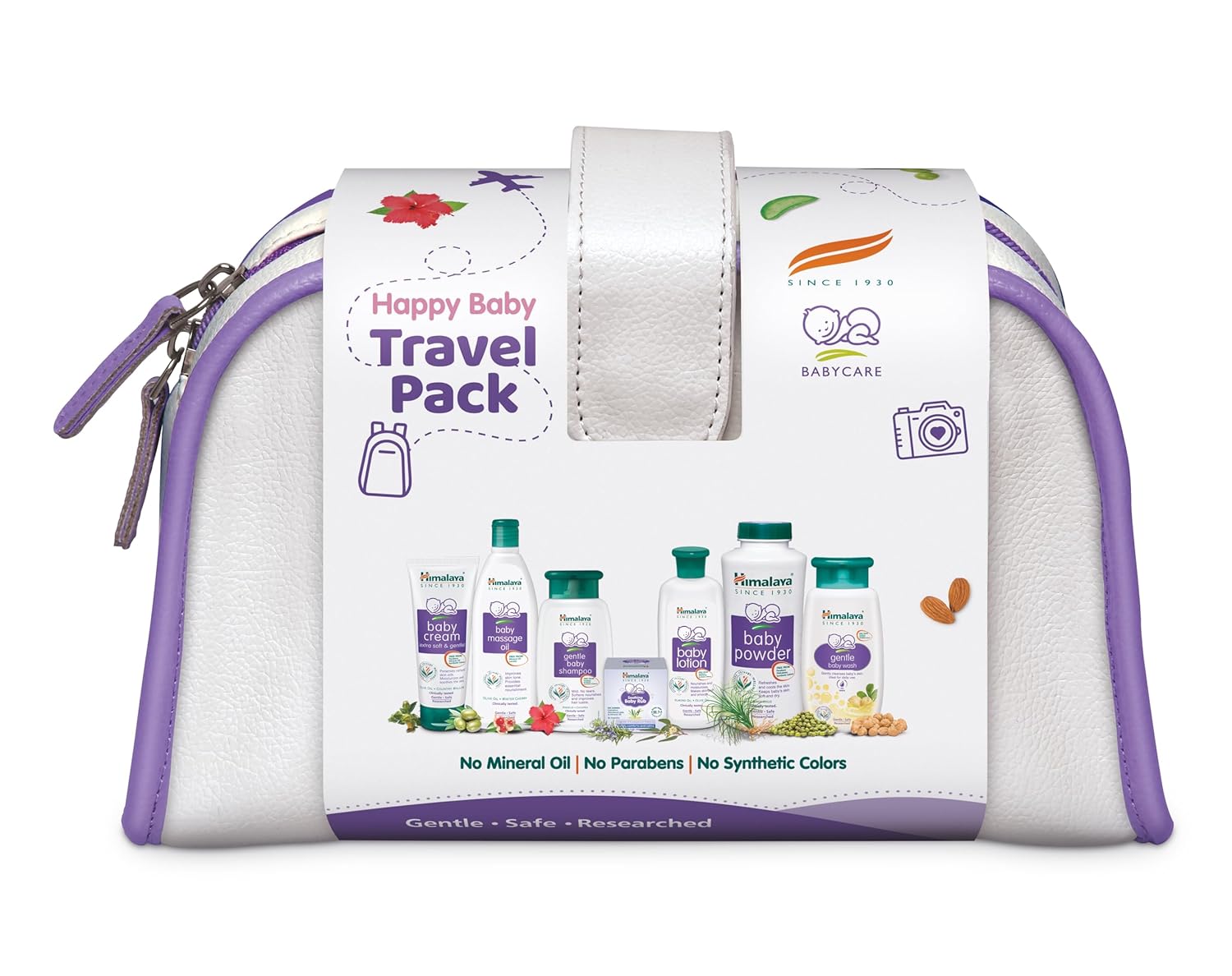 Himalaya Baby Gift Pack (7 Pieces) With Free Maternity Travel Bag| No.1 Doctor Prescribed|Gentle, Safe & Researched For Baby’S Skin & Hair, Liquid Himalaya Baby Gift Pack (7 Pieces) With Free Maternity Travel Bag| No.1 Doctor Prescribed|Gentle, Safe & Researched For Baby’S Skin & Hair, Liquid