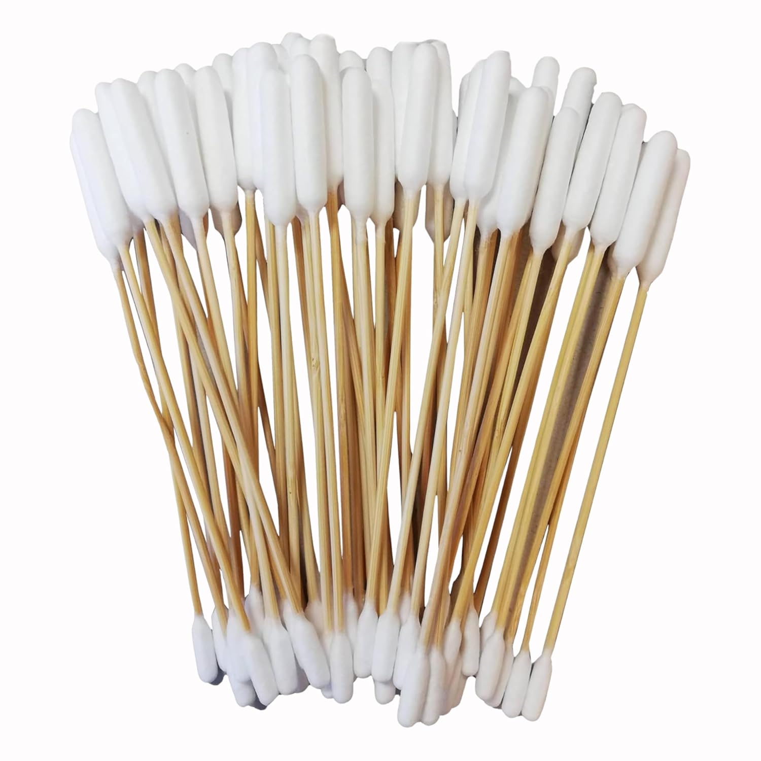 Foodie Puppies Cotton Buds for Dogs & Cats (50 Pieces) – Dual-Sided 6 Inch Bamboo Swabs for Ear Cleaning, Medicine Application, Wound Care, Long Wooden Handle, Safe Pet Ear Cleaner for Large Dog Ears