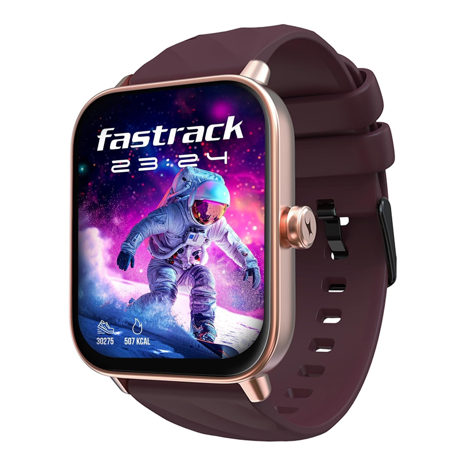 Fastrack Limitless Glide X 1.83″ Smart Watch with Ultra UV HD Display, SpO2, Heart Rate & Sleep Tracking, Bluetooth Calling, 100+ Sports Modes, 5-Day Battery, Smartwatch for Men & Women (Wine Red)