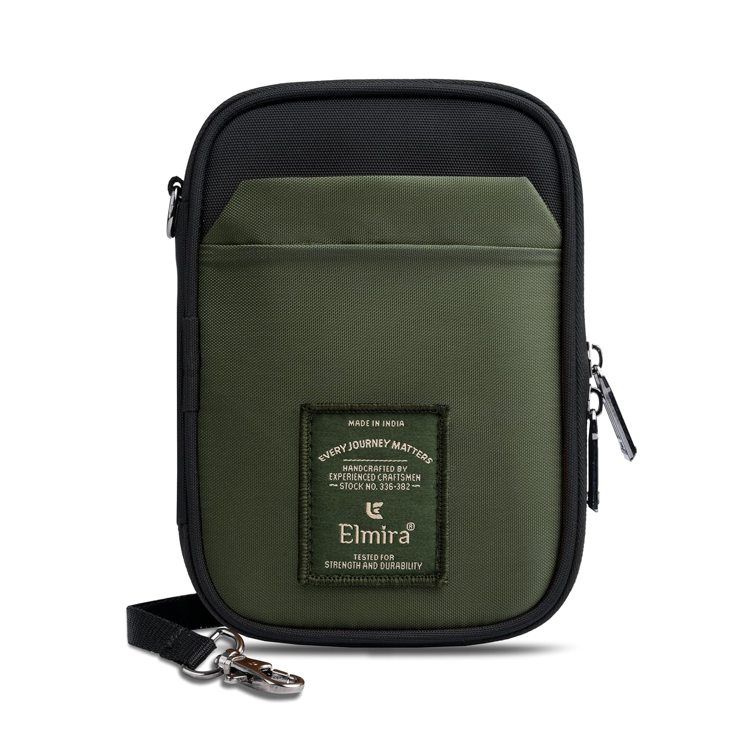 ELMIRA Passport Cover for Men – Water-Resistant Passport Holder for Men Travel (Black & Olive Green) ELMIRA Passport Cover for Men – Water-Resistant Passport Holder for Men Travel (Black & Olive Green)