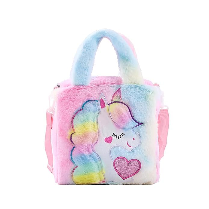 ADISA Unicorn Toddler Bag Princess Cute Crossbody Handbags Gift for Girls ADISA Unicorn Toddler Bag Princess Cute Crossbody Handbags Gift for Girls