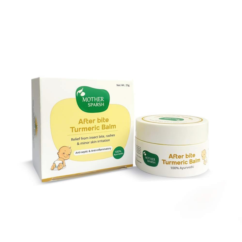 Mother Sparsh After Bite Turmeric Balm for Rashes And Mosquito Bites, 100% Ayurvedic, Gentle Skin Roll-On Formula, 25gm Mother Sparsh After Bite Turmeric Balm for Rashes And Mosquito Bites, 100% Ayurvedic, Gentle Skin Roll-On Formula, 25gm