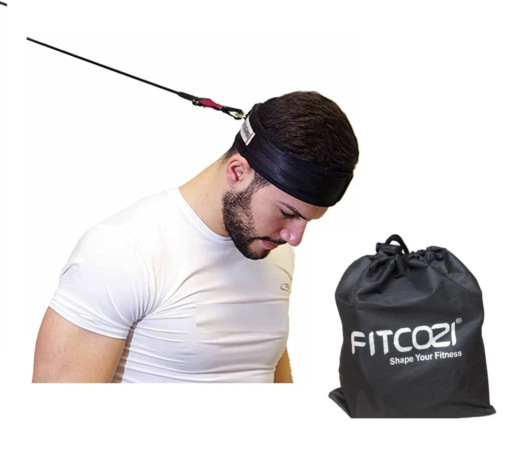 Fitcozi Neck Exercise Band Muscle Builder Head Harness Home Gym for Strength Fitness | Stretch Bands for Exercise Neck (20-40Lbs) Fitcozi Neck Exercise Band Muscle Builder Head Harness Home Gym for Strength Fitness | Stretch Bands for Exercise Neck (20-40Lbs)