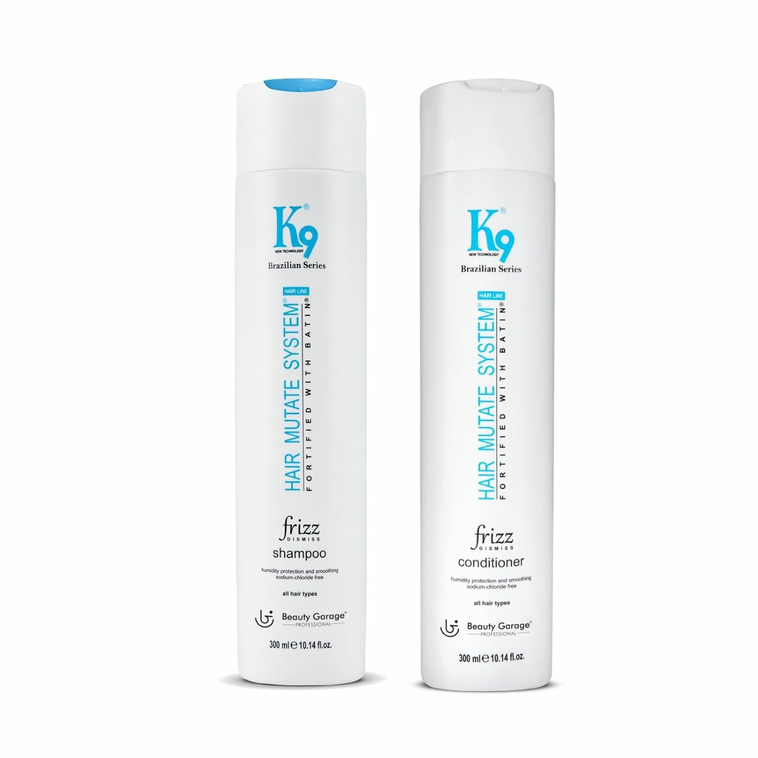 Beauty Garage K9 Shampoo & Conditioner Combo | 300ml Each | Gentle Hair Care for Smooth, Shiny, and Nourished Hair | Deep Cleanse & Frizz Control Shampoo and Conditioner for Women & Men | Pack of 2 Beauty Garage K9 Shampoo & Conditioner Combo | 300ml Each | Gentle Hair Care for Smooth, Shiny, and Nourished Hair | Deep Cleanse & Frizz Control Shampoo and Conditioner for Women & Men | Pack of 2