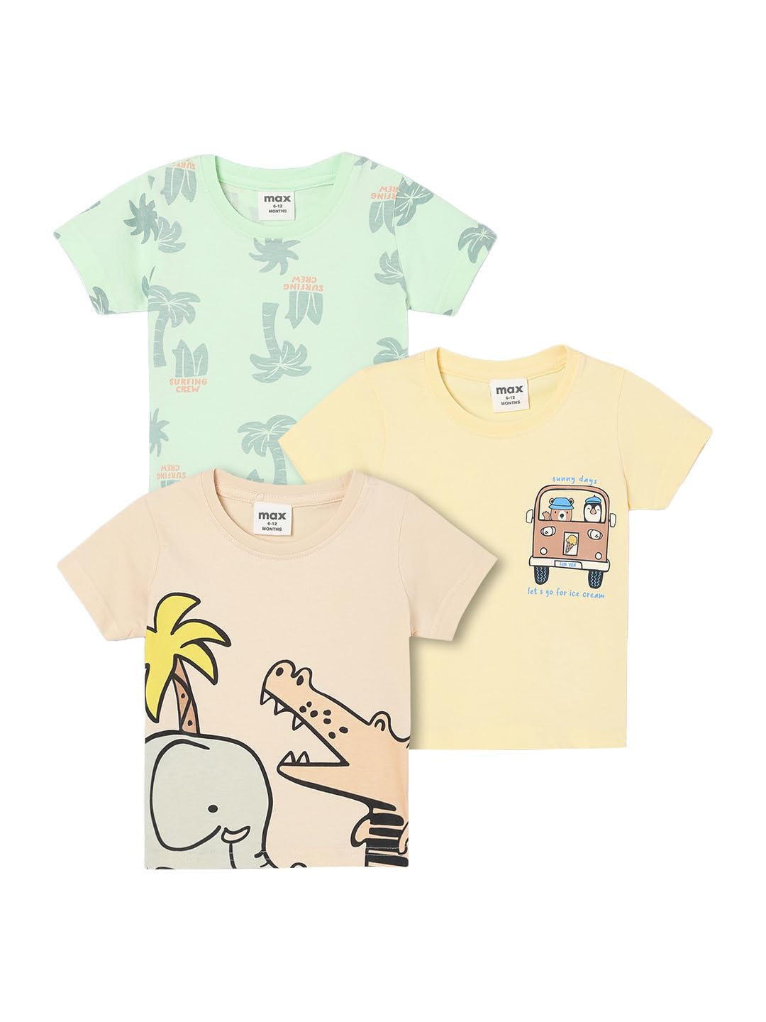 Max Boy’s Cartoon Regular Fit T-Shirt