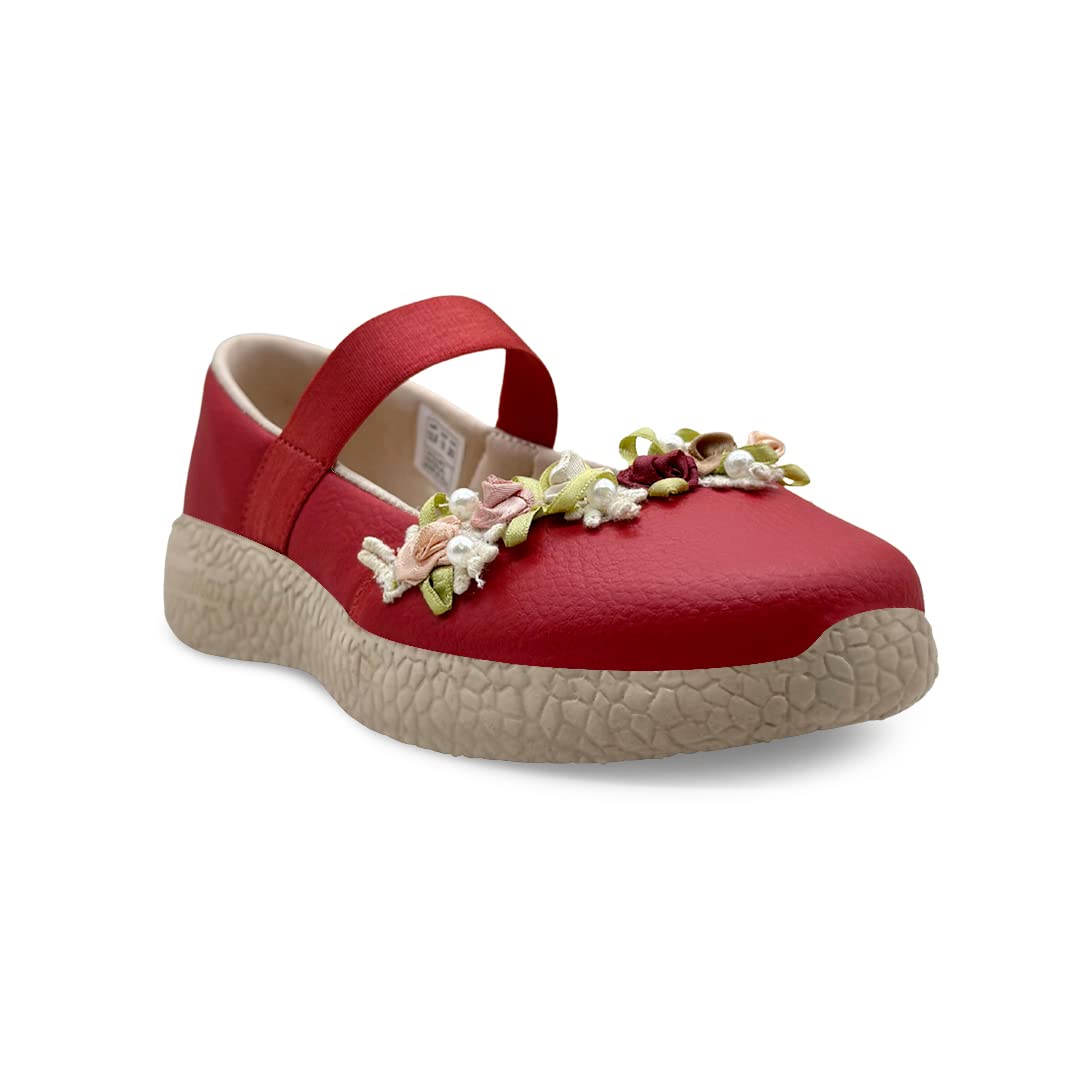 KazarMax Kids Girls Floral Ballet Flat Ballerina