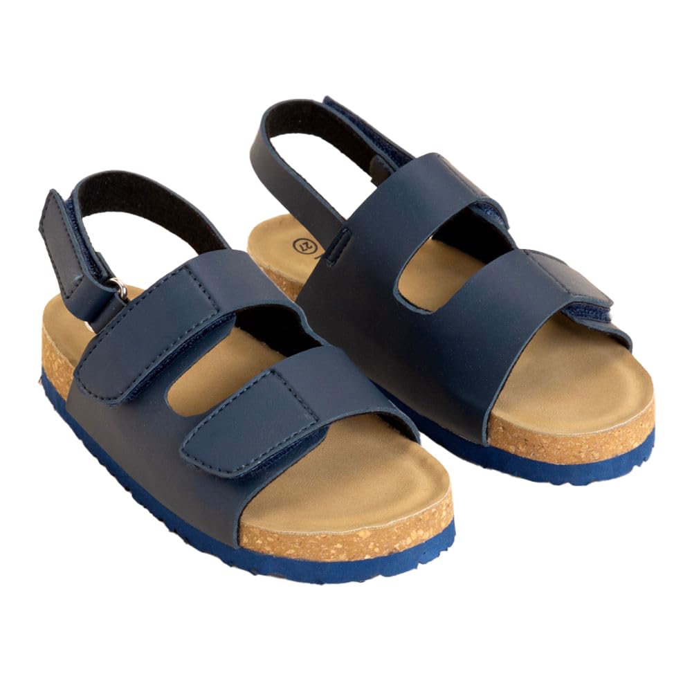 Hopscotch Baby Boys PU Solid Open Toe Sandals in Navy Color For Ages (12-24 Months) UK-6