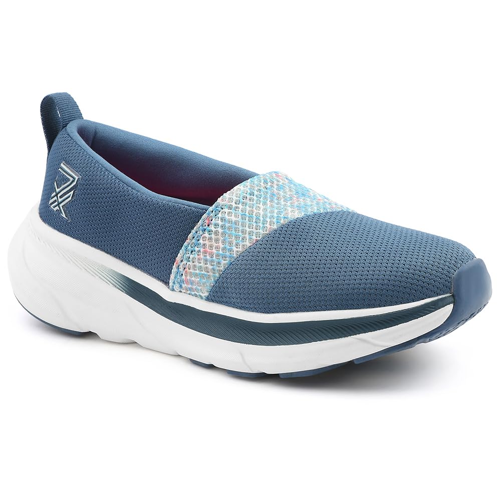Liberty Leap7x CANBERRA1E Sports Non Lacing Walking Shoes for Women with EVA Sole | Suitable for Jogging Gym | Memory Foam Insole | Comfortable Footbed | Lightweight and Shock Absorption