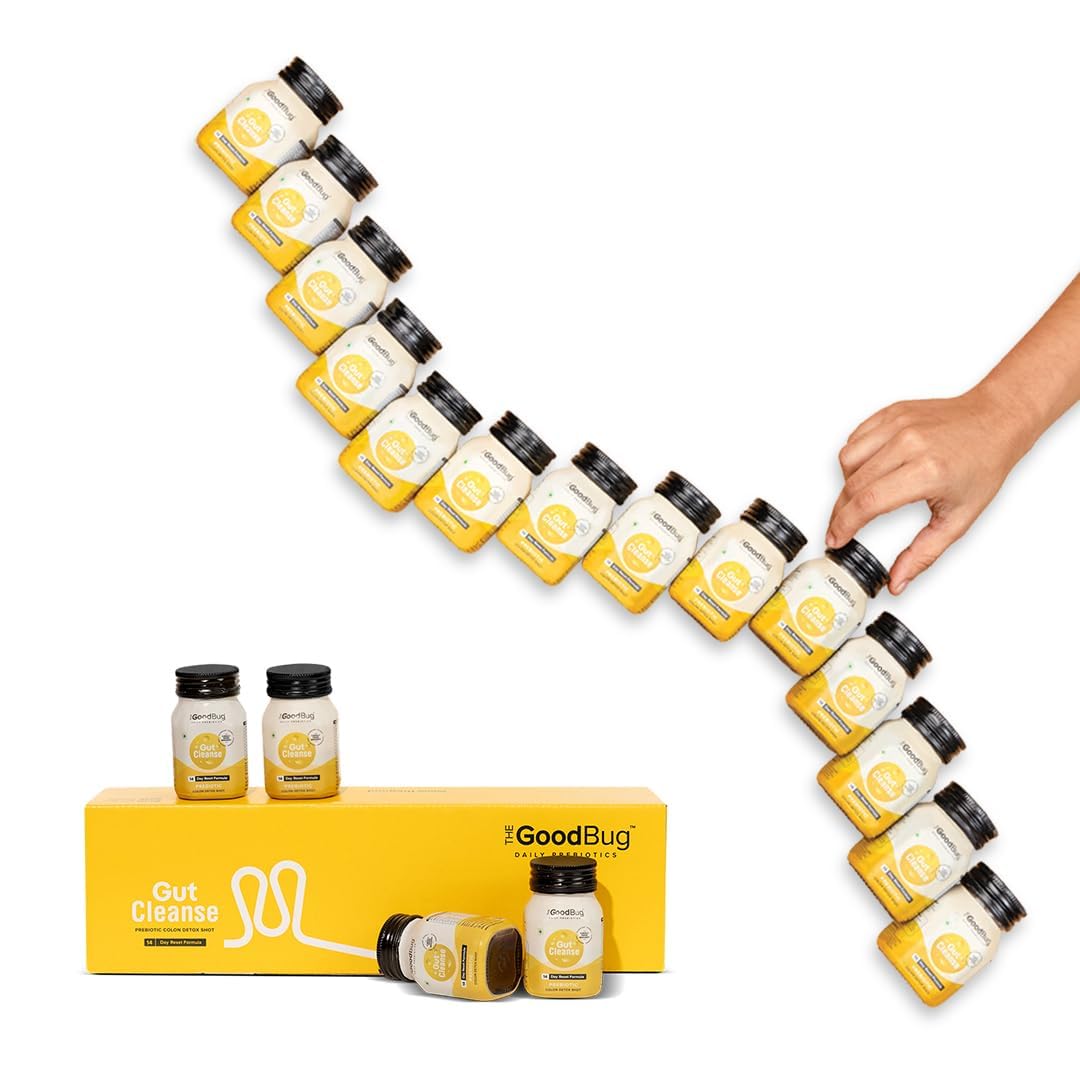 The Good Bug Gut Cleanse – 14 Prebiotic Colon Detox Shots | Improves Probiotic Activity, Gut Health & Digestion | Tackles Bloating, Gas & Constipation The Good Bug Gut Cleanse – 14 Prebiotic Colon Detox Shots | Improves Probiotic Activity, Gut Health & Digestion | Tackles Bloating, Gas & Constipation