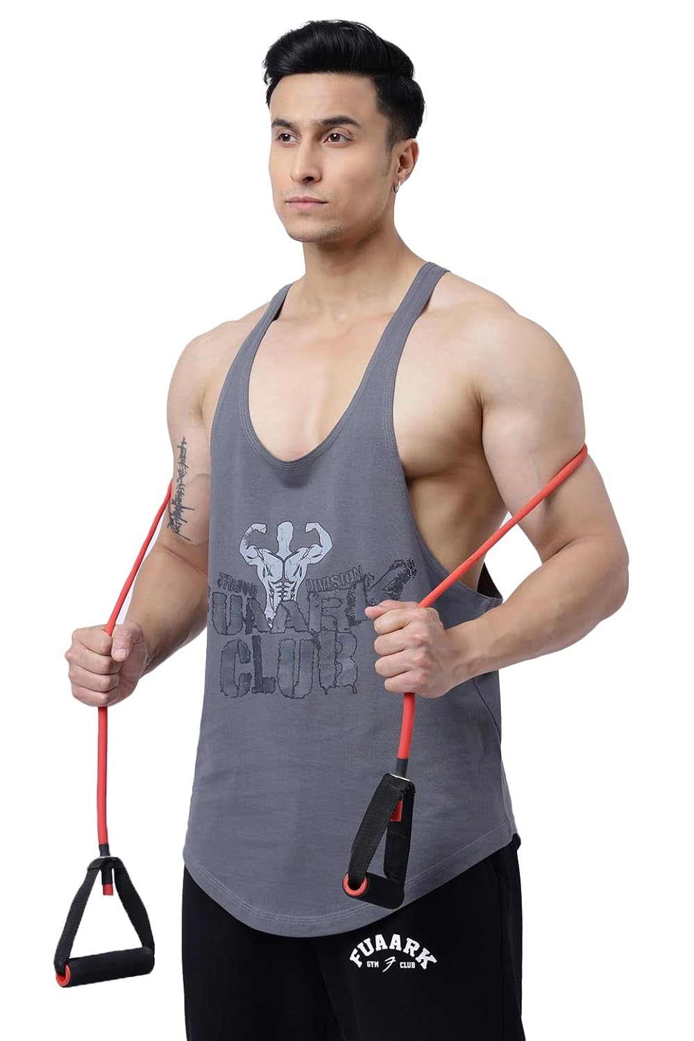 FUAARK Men’s Super Combed Cotton Tank Tops Gym Bodybuilding Vest Fitness Workout Sleeveless Stringers FUAARK Men’s Super Combed Cotton Tank Tops Gym Bodybuilding Vest Fitness Workout Sleeveless Stringers