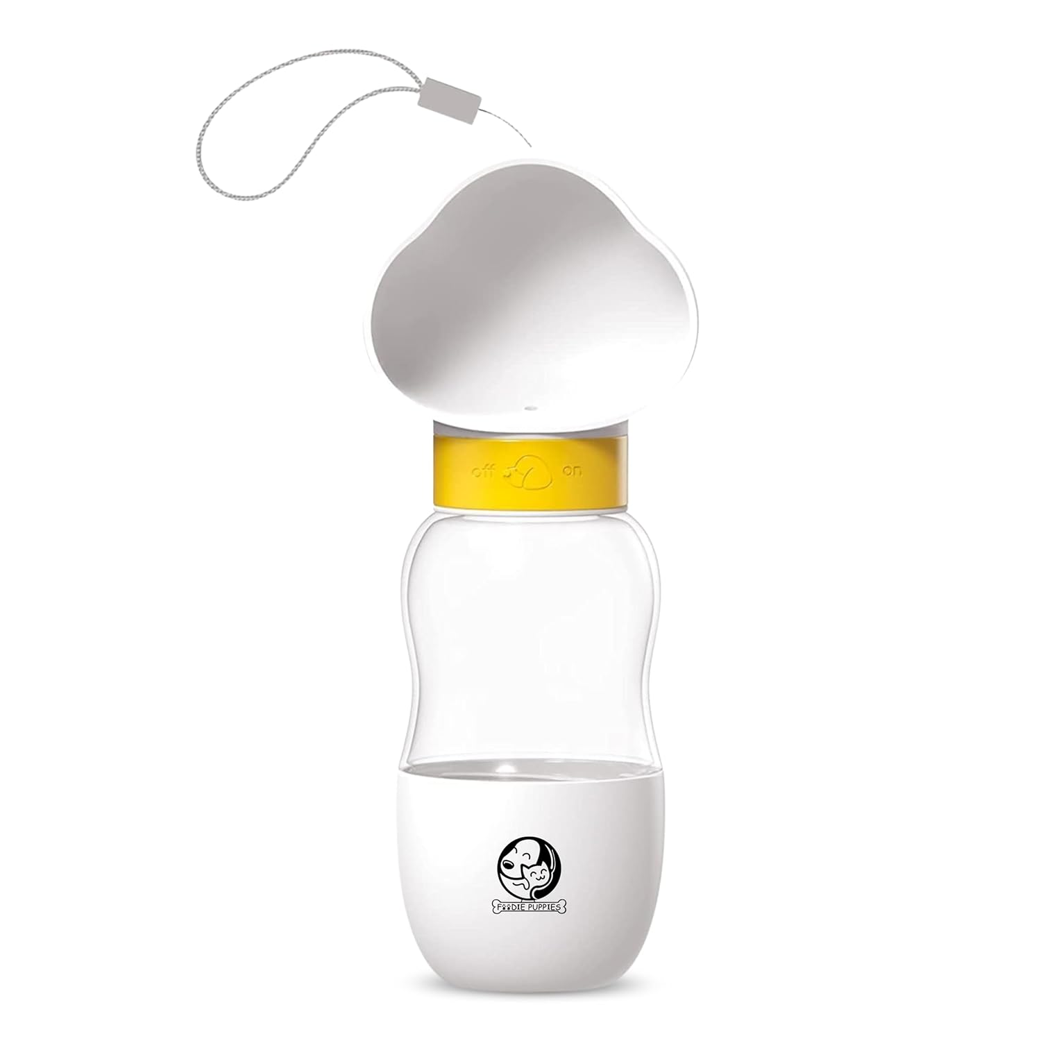 Foodie Puppies 3in1 Travel Dog Water Bottle, Bowl and Food Container for Dogs – (Bonta Bottle – 350ml) Leak Proof Water and Food Dispenser Drinking Pet Care Cup for Outdoor Walking, Hiking, Travel