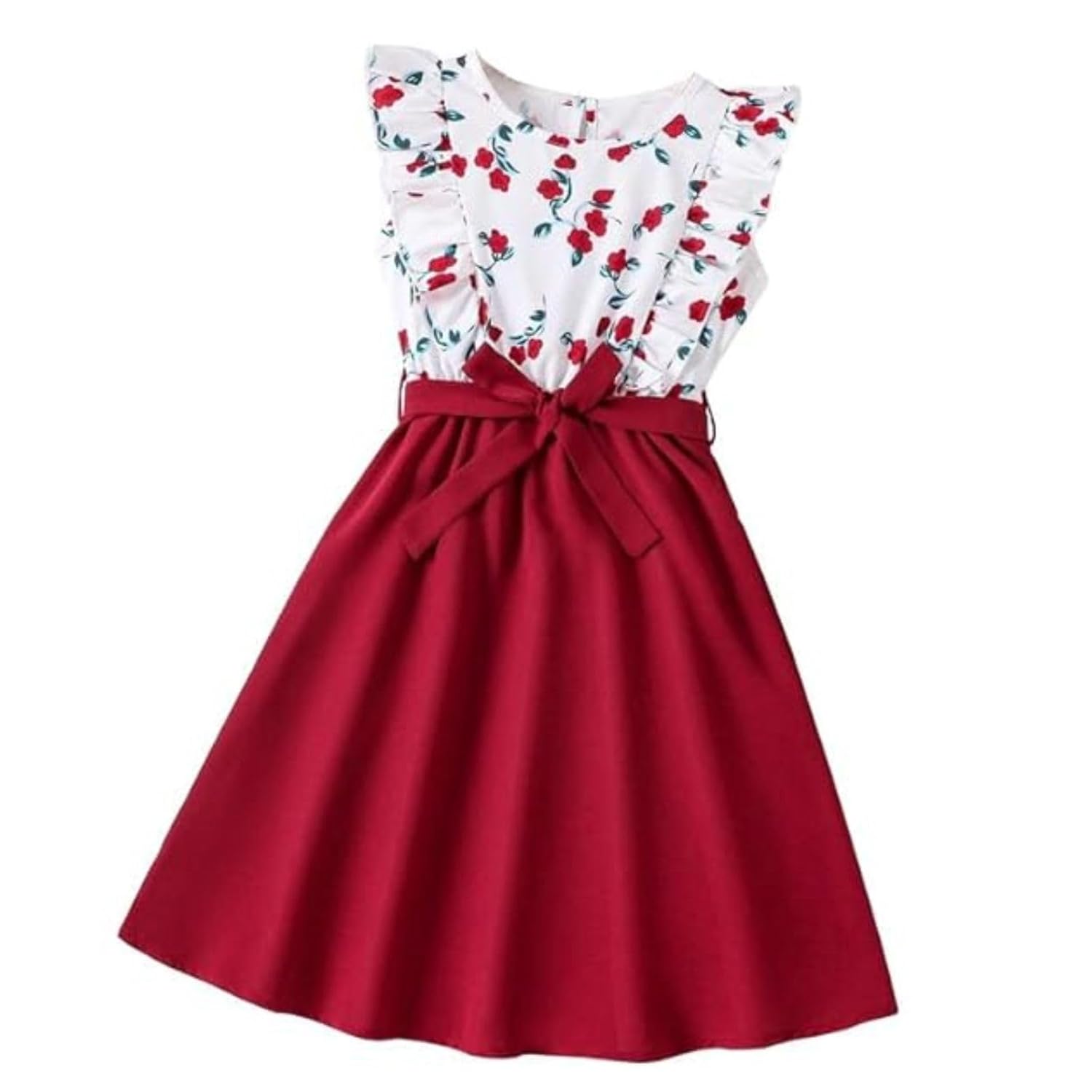 Niren Enterprise Hulk Frock With Beautiful Floral Print Baby Girl’s Knee Length Dress Niren Enterprise Hulk Frock With Beautiful Floral Print Baby Girl’s Knee Length Dress