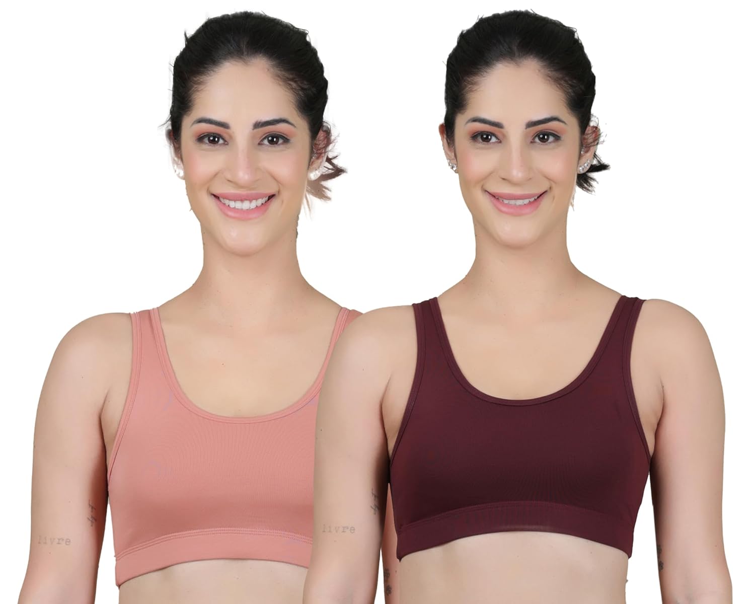 Women’s Super Cotton Blend Sports Bra||Non Padded|| Wirefree Everyday use||Low Impact-Full Coverage Bra|| 2 Piece Combo Sports Bra Women’s Super Cotton Blend Sports Bra||Non Padded|| Wirefree Everyday use||Low Impact-Full Coverage Bra|| 2 Piece Combo Sports Bra