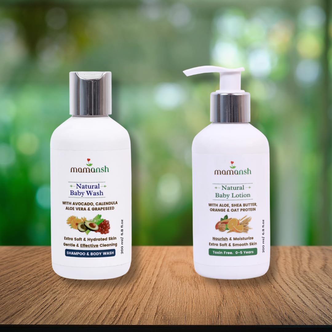 Baby Skin Glow Kit Bundle of Baby Wash and Baby Lotion (1 unit Each of 200ml) Baby Skin Glow Kit Bundle of Baby Wash and Baby Lotion (1 unit Each of 200ml)