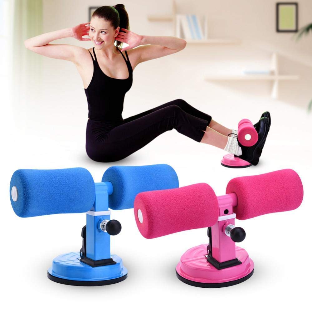 Sit-Up Bar With Foam Handle and Rubber Suction Seat Up Fitness Equipment Sit-ups and Push-ups Assistant Device For Weight Lose Gym Workout Abdominal Curl Exercise Trainer at Home (Random color)