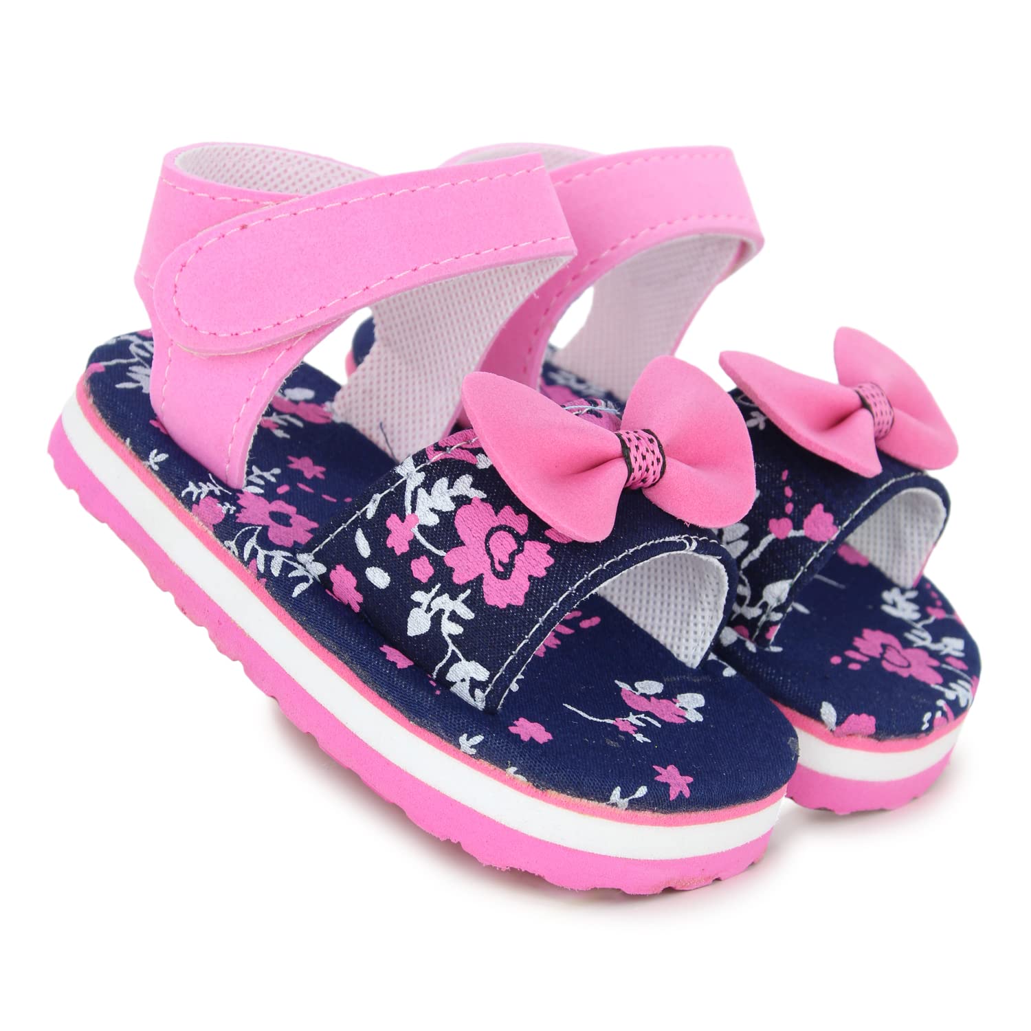 Neska Moda Eva Hook & Loop Chu Chu Musical Sound Sandals For Baby Girls-BT1341 Neska Moda Eva Hook & Loop Chu Chu Musical Sound Sandals For Baby Girls-BT1341