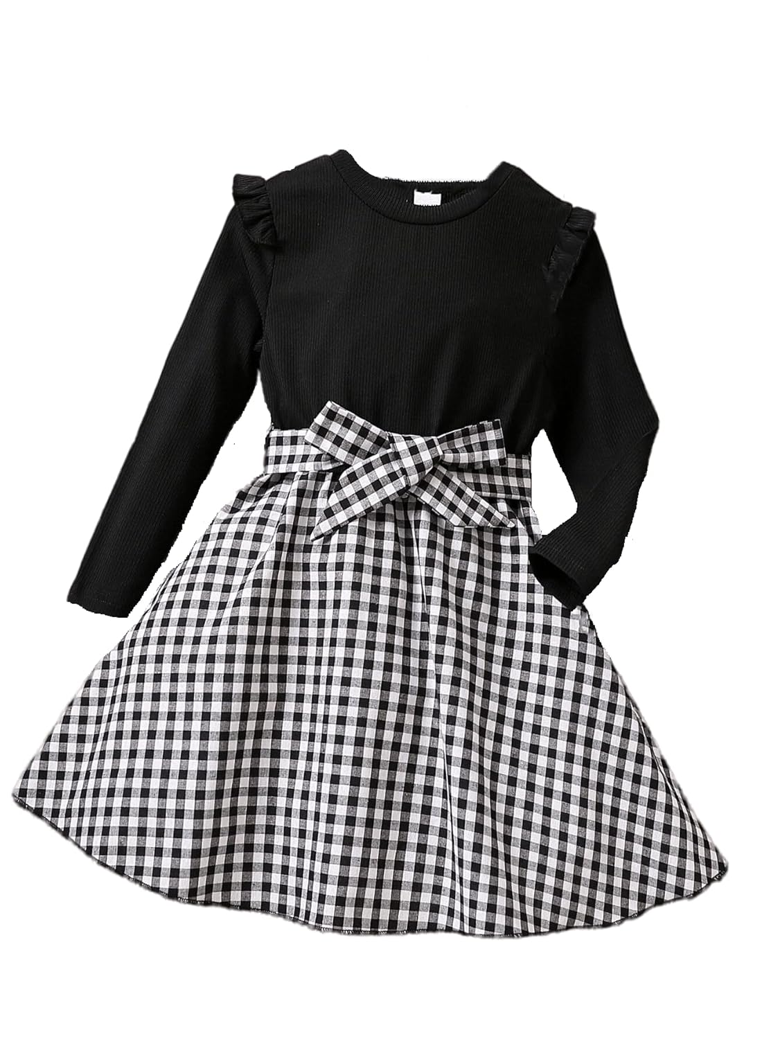 TAGAS Baby-Girl’s Rib A-Line Knee-Length Dress TAGAS Baby-Girl’s Rib A-Line Knee-Length Dress