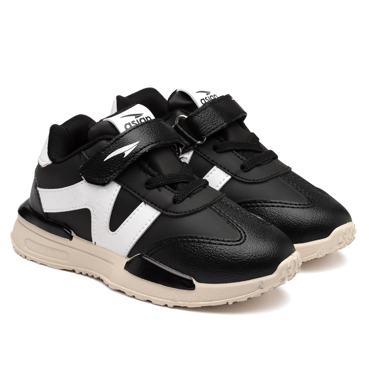 ASIAN Kids MUFFIN-01 Stylish Casual Sneakers with Velcro Closure for Boys, Trendy and Comfortable Shoes Perfect, Walking, and Outdoor Play, Lightweight and Durable Design