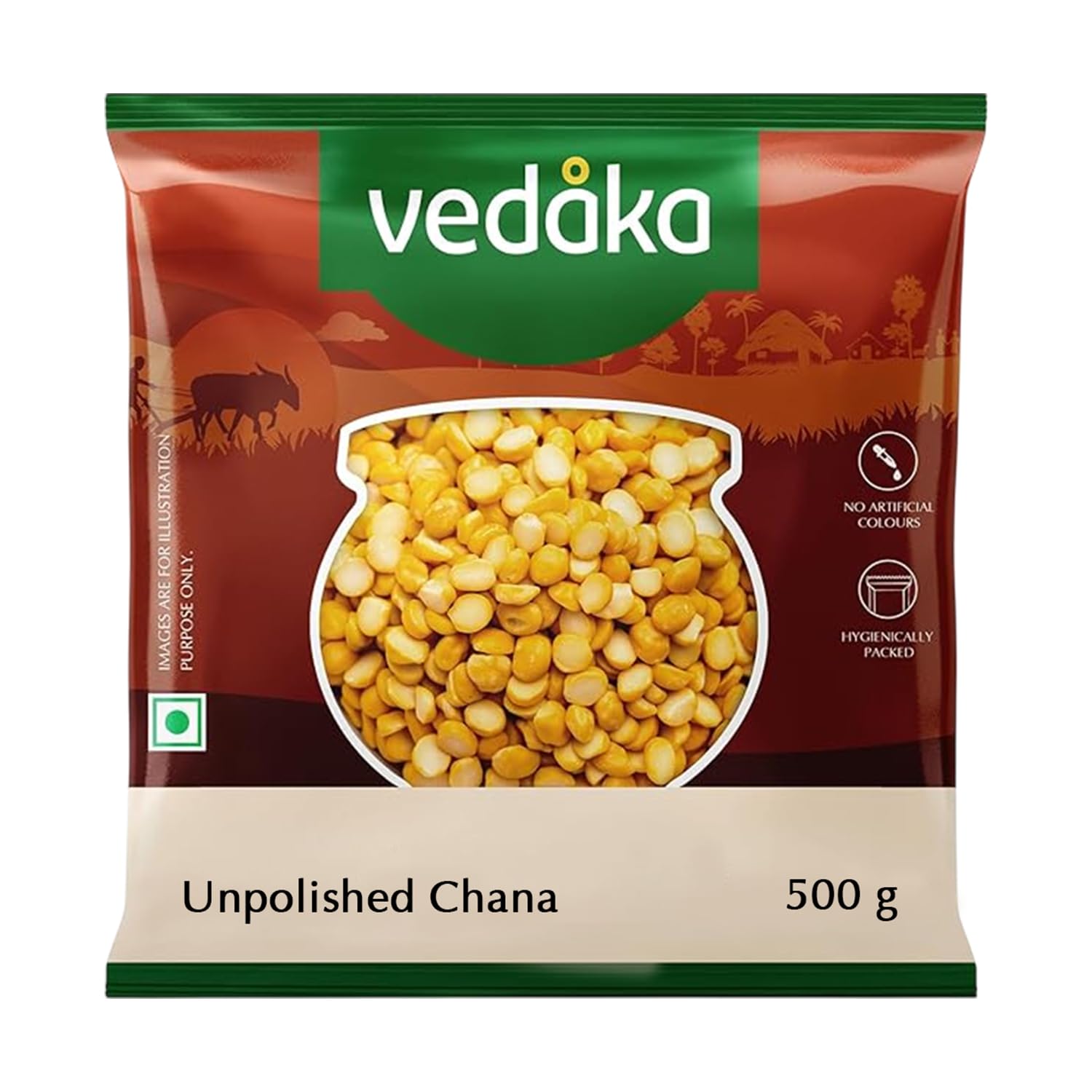 Amazon Brand – Vedaka Popular Chana Dal, 500g