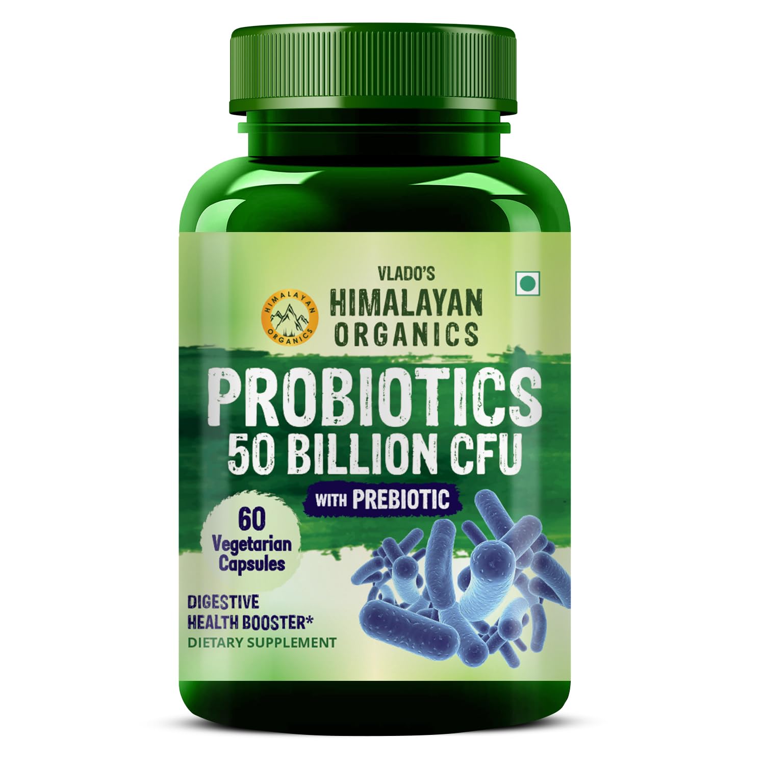 Vlado’s Himalayan Organics Probiotics 50 Billion CFU – 20 Strain + 150mg Prebiotic Supplement | Good For Digestive, Gut health, Immunity, For Bloating, Gas, Indigestion, IBS, IBD, Gut Health, | For Men And Women – 60 Vegetarian Capsules Vlado’s Himalayan Organics Probiotics 50 Billion CFU – 20 Strain + 150mg Prebiotic Supplement | Good For Digestive, Gut health, Immunity, For Bloating, Gas, Indigestion, IBS, IBD, Gut Health, | For Men And Women – 60 Vegetarian Capsules