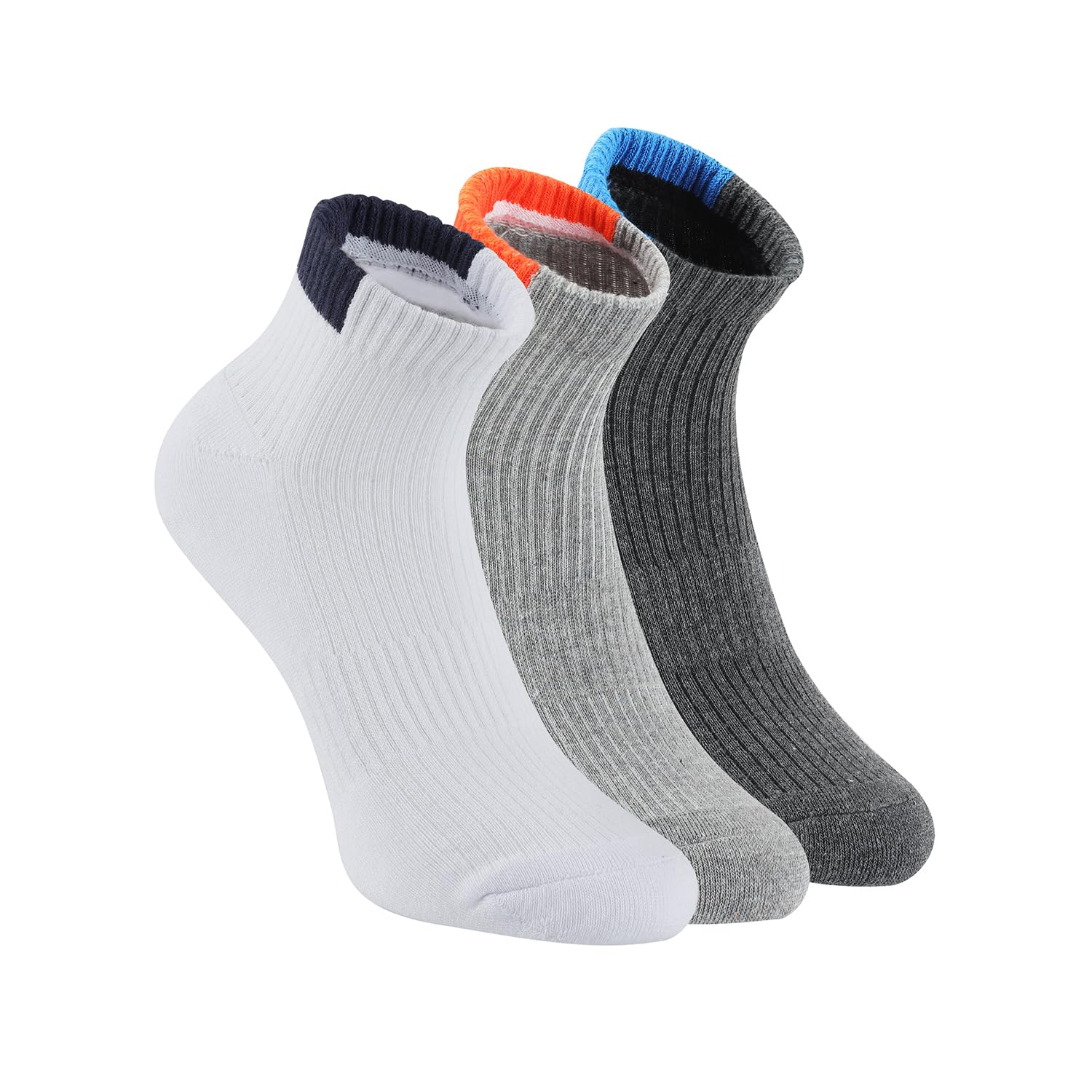 Skechers Cotton 3 Pack Of Mens Half Terry Ankle Length Socks