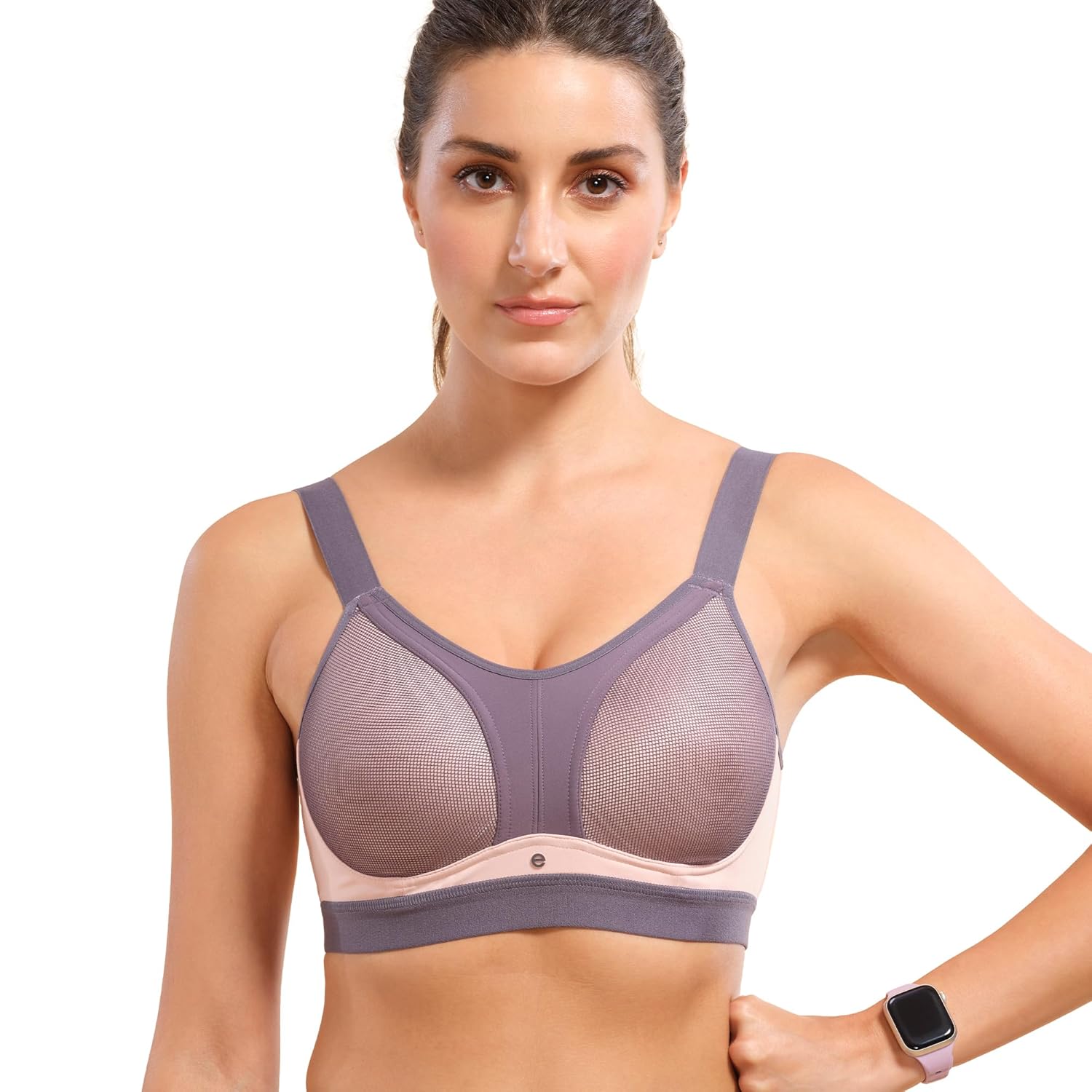 Enamor Women’s Polyester Blend Non-Wired Sports Workout Bra – Padded, Full Coverage, Y-Panel Provides Vertical Bounce Control, and No-Spill, No-Jiggle Enamor Women’s Polyester Blend Non-Wired Sports Workout Bra – Padded, Full Coverage, Y-Panel Provides Vertical Bounce Control, and No-Spill, No-Jiggle