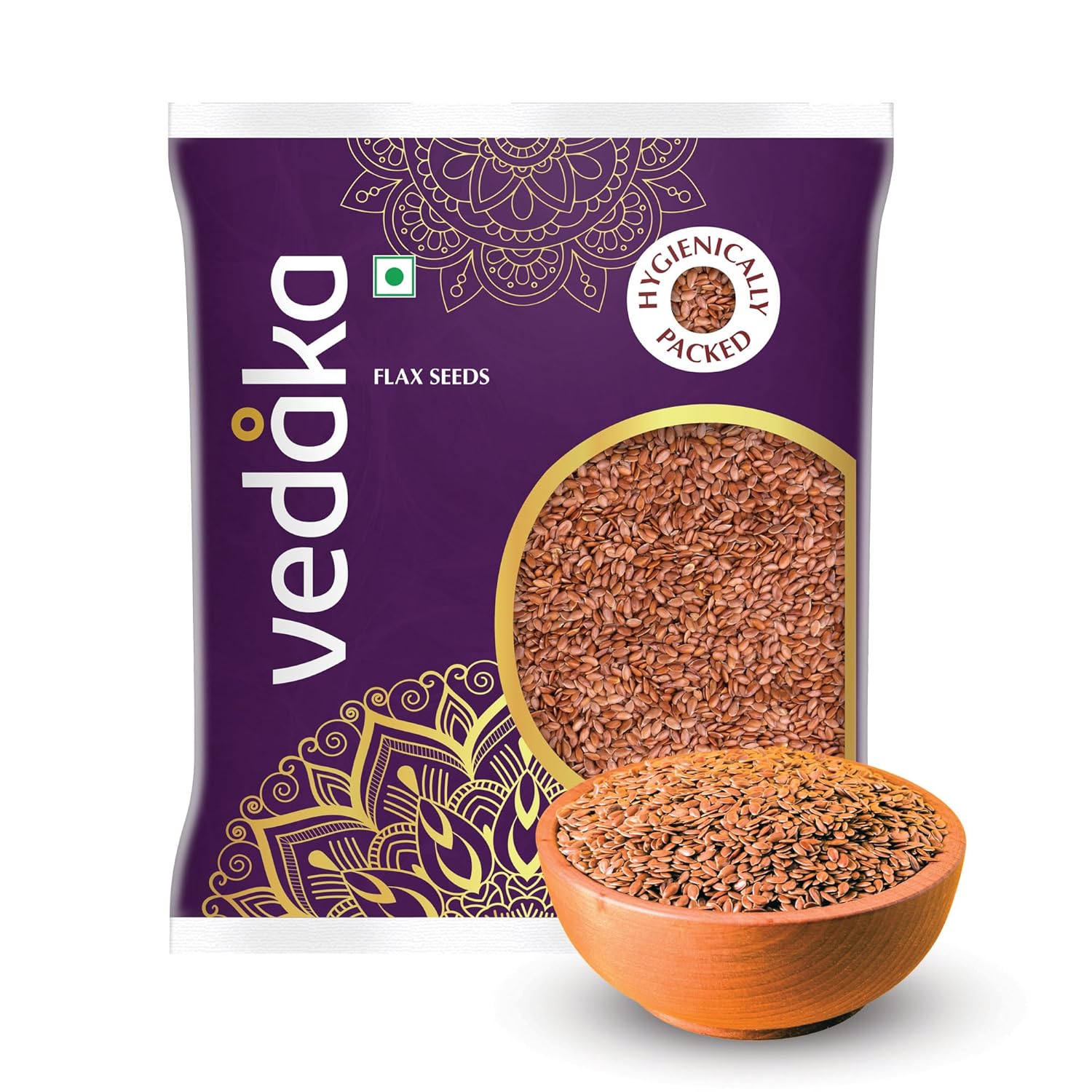 Amazon Brand – Vedaka Raw Flaxseeds | 500 Gram | Rich In Antioxidants | Rich In Protein & Dietary Fibre, Source Of Iron & Dietary Fibre