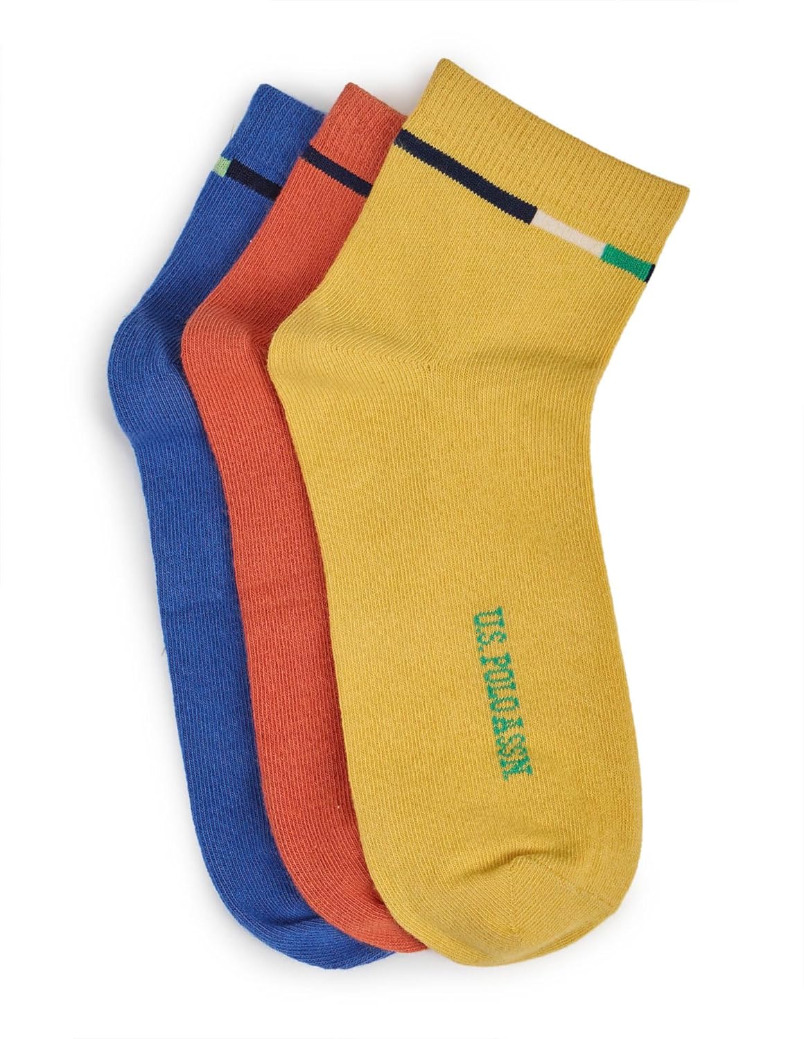 U.S. POLO ASSN. Kids High-Ankle Length KS004 Cotton Stretch Socks – Pack Of 3 U.S. POLO ASSN. Kids High-Ankle Length KS004 Cotton Stretch Socks – Pack Of 3