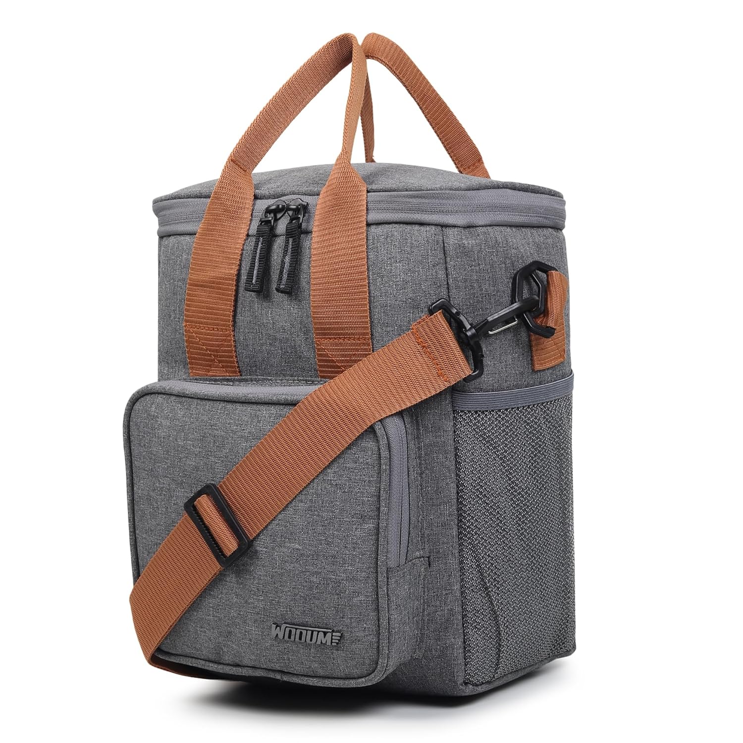 Wooum Shoulder Tiffin Bag Lunch Bag Lunch Holder Meal Container Picnic Lunch Bag with Large Capacity and Water Resistance Fabric – Meal Bag Tiffin Bag – Tgrey