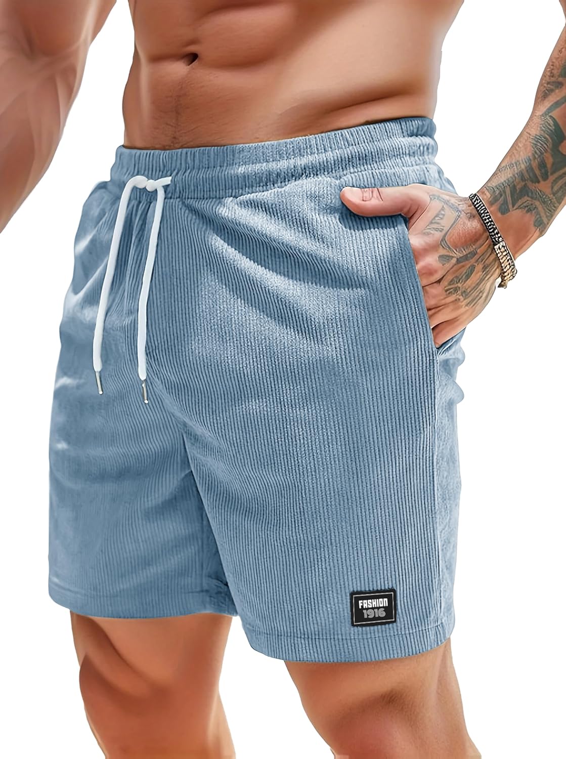 Peppyzone Men’s (S to 5XL) Textured Stretchable Dry Fit Polyester Sports Shorts for Men, Activewear Shorts for Men