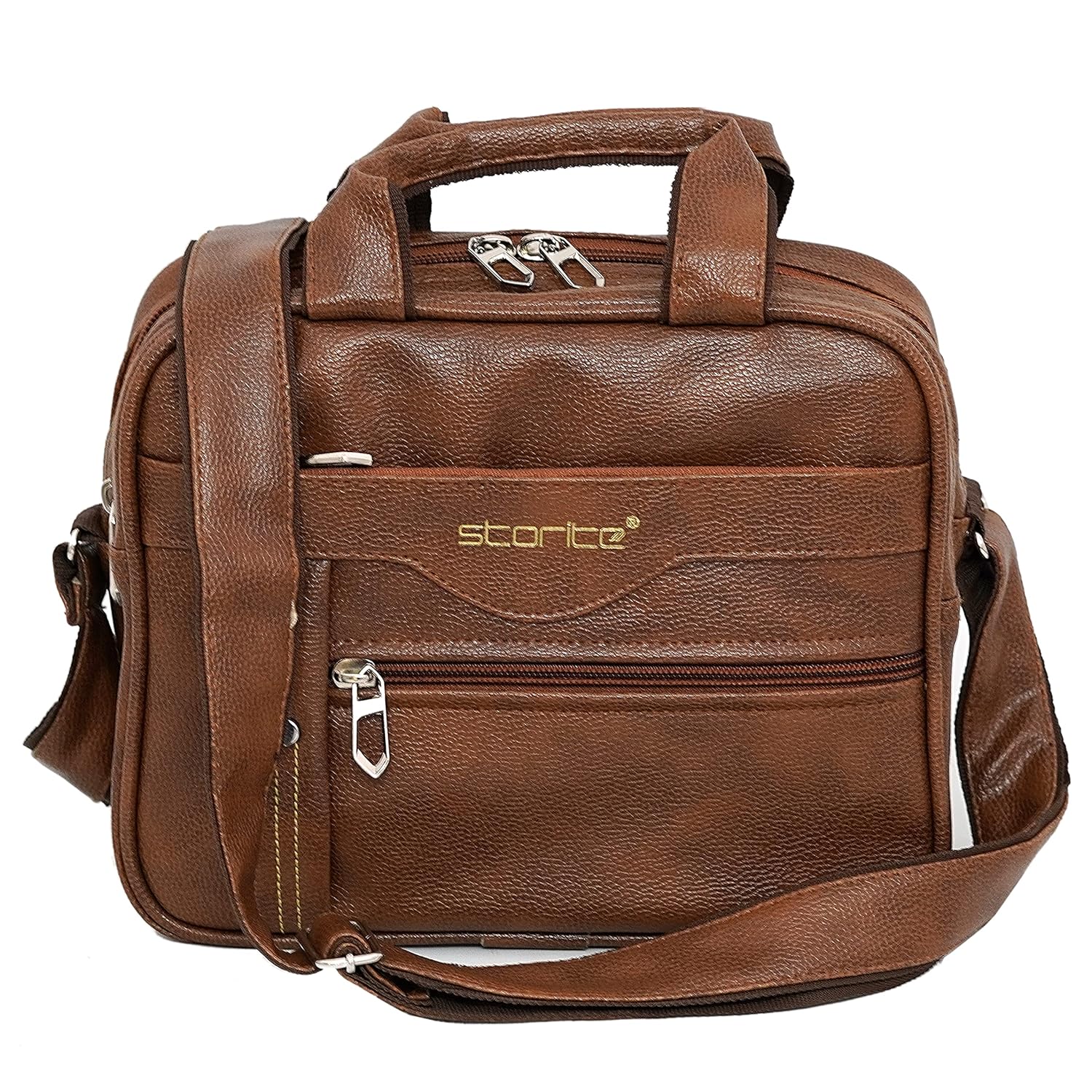 Storite Stylish Small PU Leather Sling Cross Body Travel Office One Side Shoulder Bag for Men Women Storite Stylish Small PU Leather Sling Cross Body Travel Office One Side Shoulder Bag for Men Women