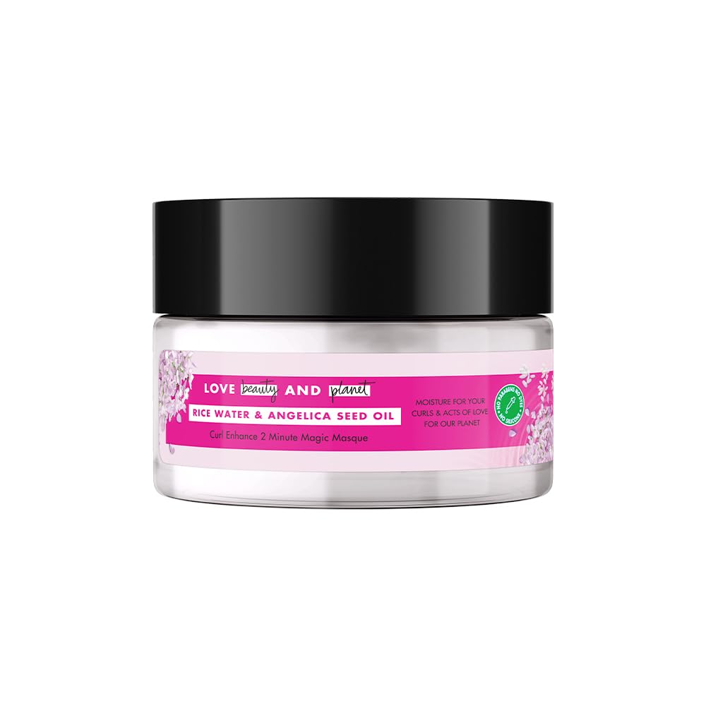 Love Beauty & Planet Rice Water & Angelica Seed Oil Curl Care Hair Mask 200ml | No Silicones, No Parabens