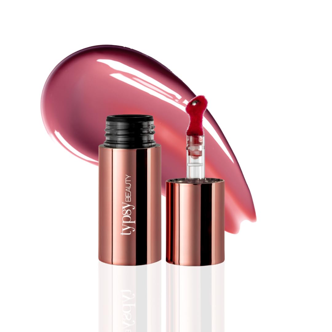 Typsy Beauty Glacier Glow Plumping Lip Tint | High-Shine Glossy Tint with Cooling Metal Tip | Hydrating, Non-Sticky, Long-Lasting | Guava Sorbet | Made in Korea 5.3g