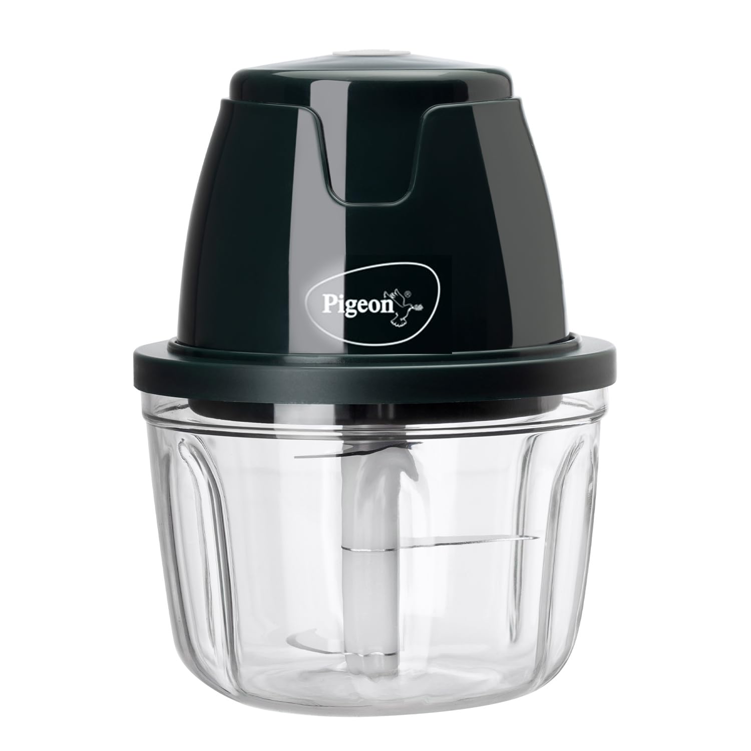Pigeon Zoom Electric Chopper 350 ml, Portable with 3 Stainless Steel Blades for Effortlessly Chopping Vegetables and Fruits – Green, 30 Watts