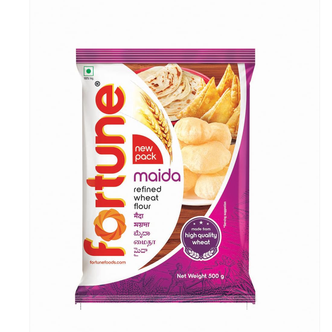 FORTUNE Maida Pouch, 500 Gram