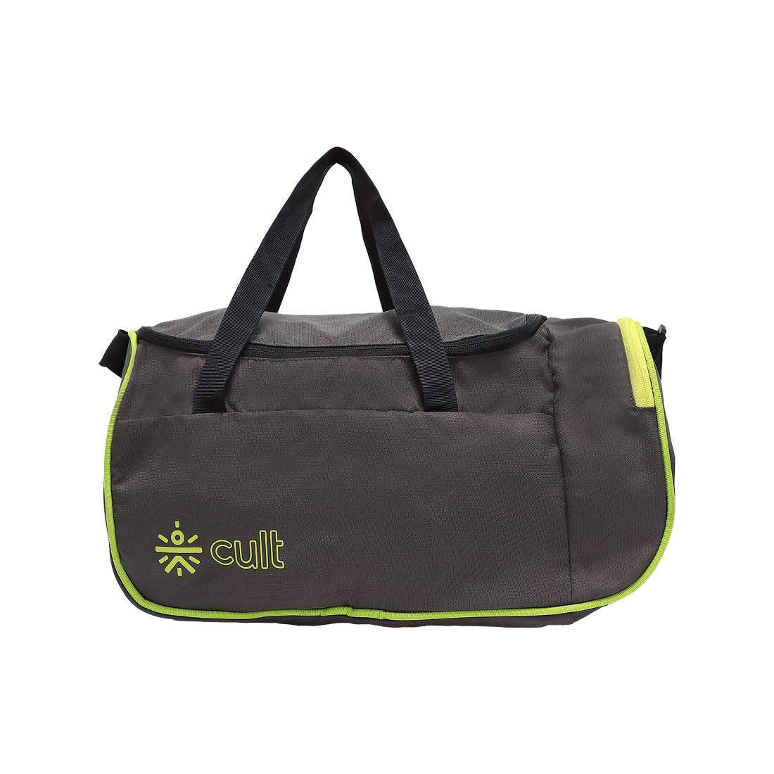 Cult Foldable Unisex Duffle Bag 25L – Lightweight, Water-Repellent & Durable Gym and Travel Bag with Adjustable Shoulder Strap, Side Pocket & Strong Zippers – Olive