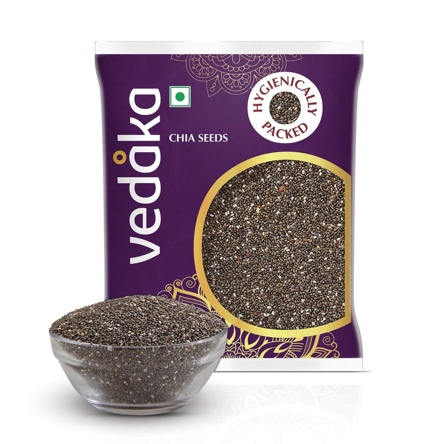 Amazon Brand – Vedaka Premium Raw Chia Seeds | 200 Gram | Calcium And Protein Rich Seeds