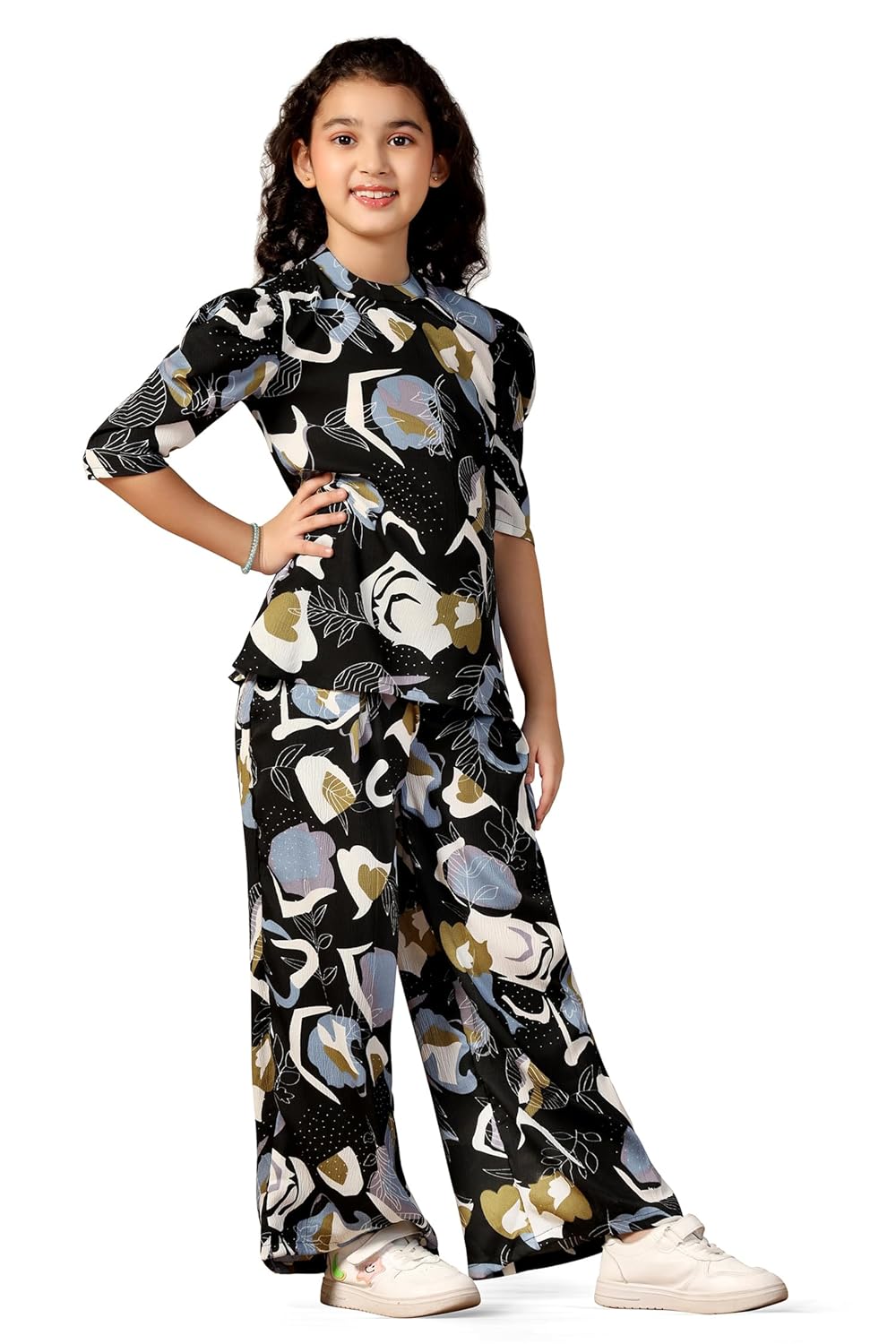Fashion Dream Girl’s Cotton Blend Printed Co-ord Set|Clothing Set|Combo Set|Casual Wear|Coordinate Outfit for Girls|Two-Piece Set