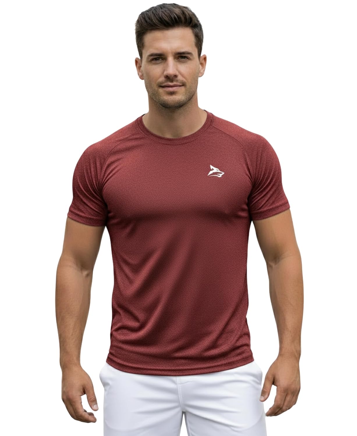 T-Shirt for Men Workout, Dry Fit T-Shirt, Breathable Workout Athletic Tee for Gym, Fitness Training, Running, Sports and Causal Wear