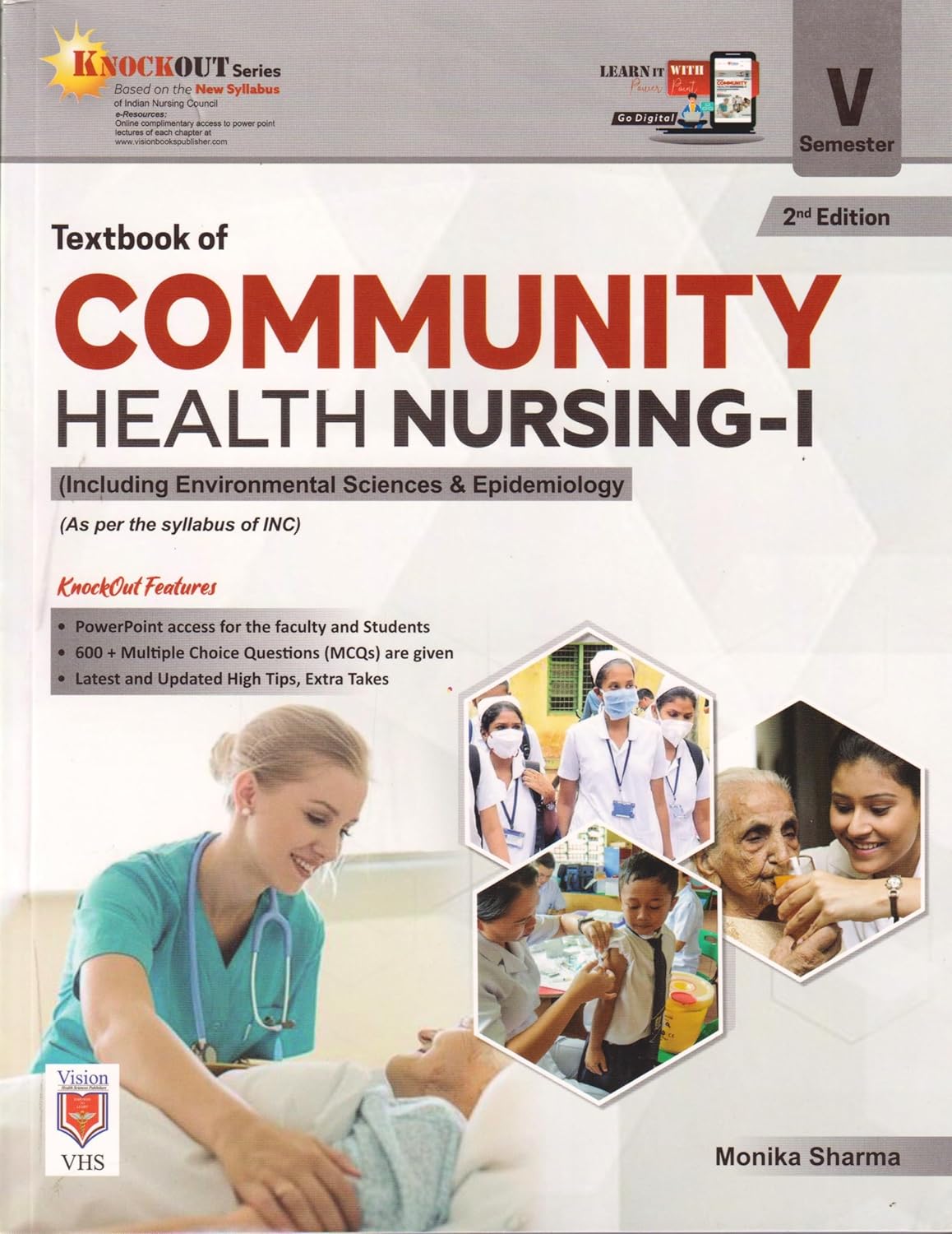 Textbook of Community Health Nursing-I Semester V 2nd Edition 2025 | Vision Publishers